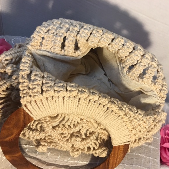 MACRAME CROCHET FASHION HANDBAG - Picture 6 of 8